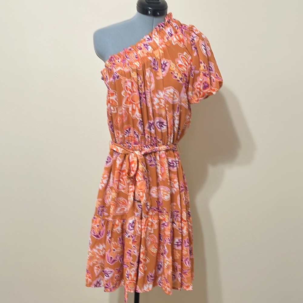 Love‎ Wednesday One Shoulder Ruffled Sundress